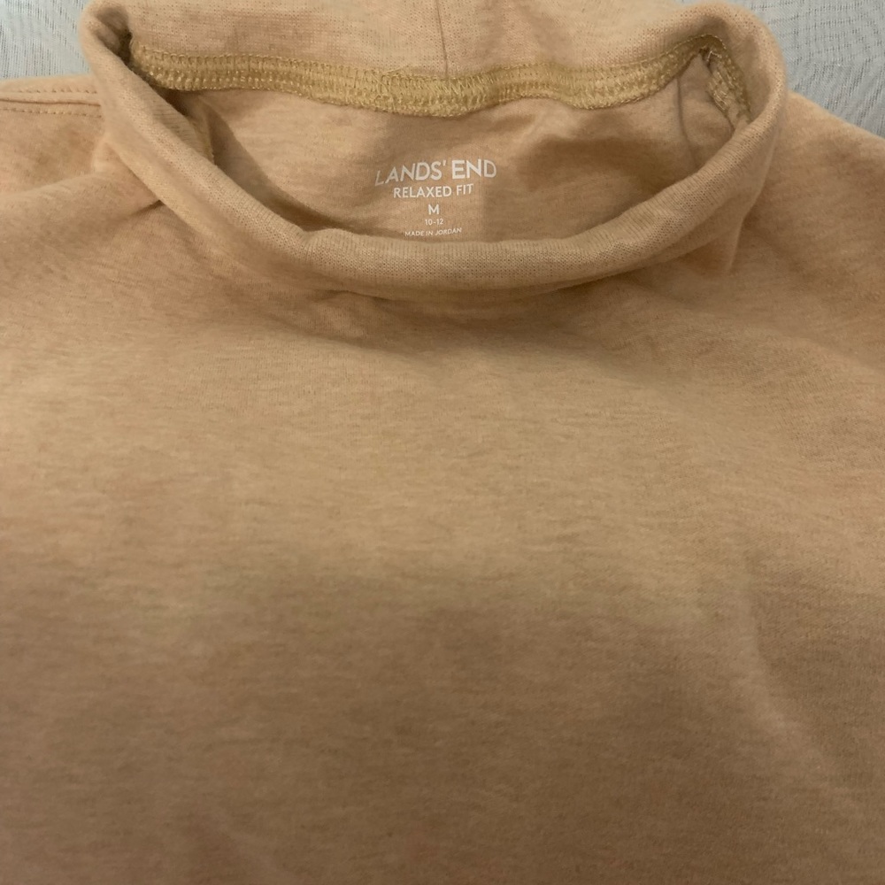 Comfortable beige Turtleneck top by Land’s End, NWOT